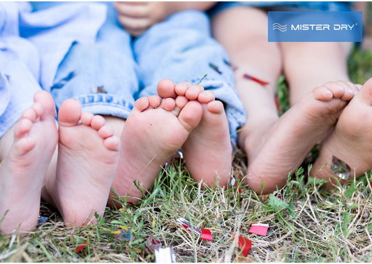 Natte schoenen slecht voor de voeten van kinderen